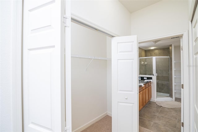 view of closet