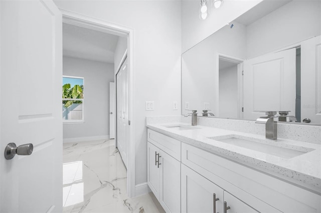 bathroom with vanity