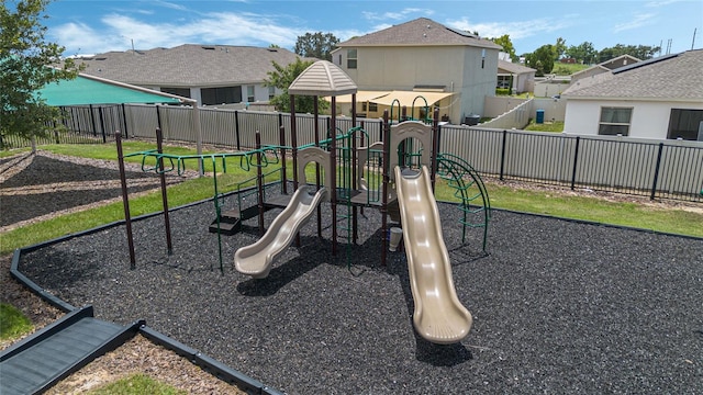 view of jungle gym