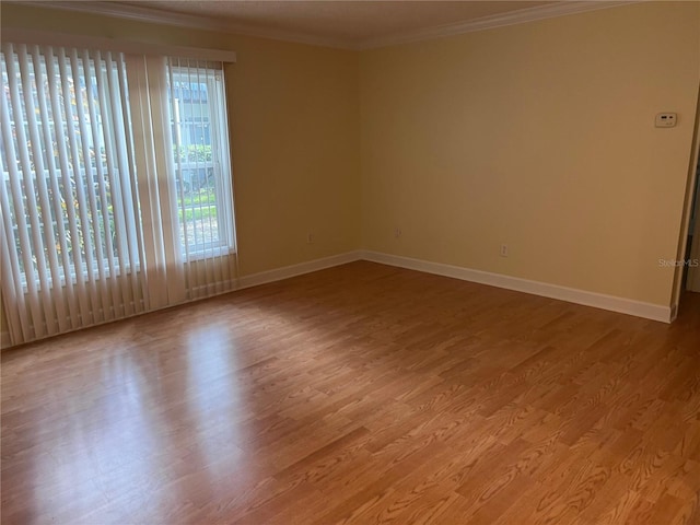 4814 Conway Rd Unit 141, Orlando, FL 32812 - unfurnished room with ornamental molding, baseboards, and wood finished floors