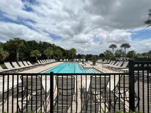 view of pool with a patio