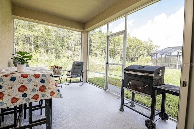 view of sunroom / solarium