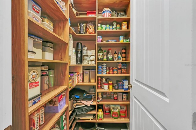 view of pantry