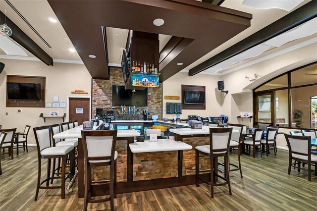 interior space featuring hardwood / wood-style floors