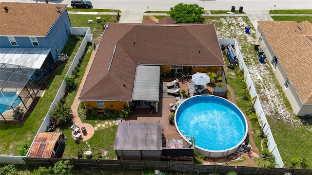 birds eye view of property