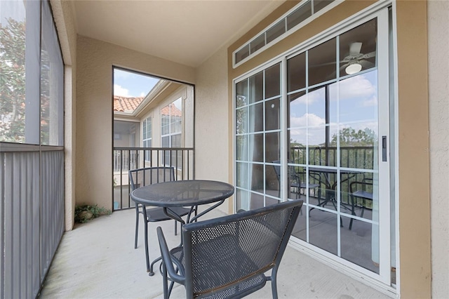 view of balcony