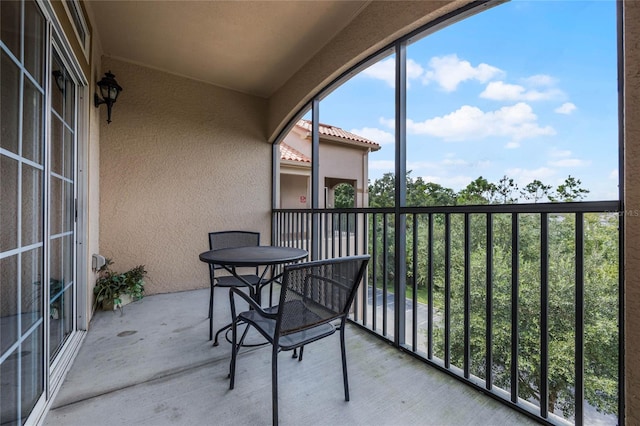 view of balcony