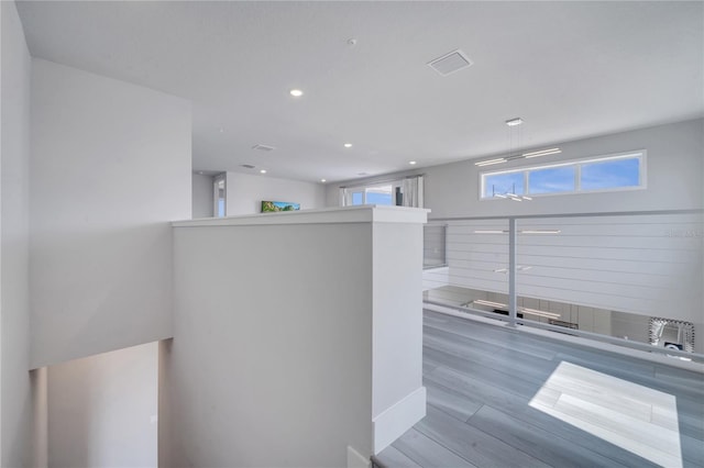 interior space featuring light hardwood / wood-style flooring