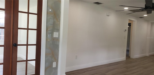 interior space featuring hardwood / wood-style flooring