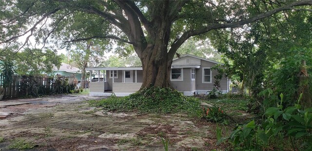 view of back of property