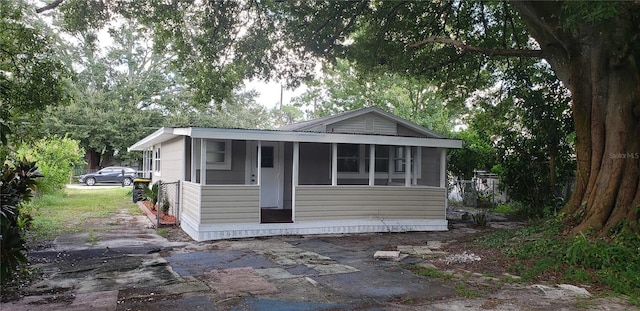 view of front of home