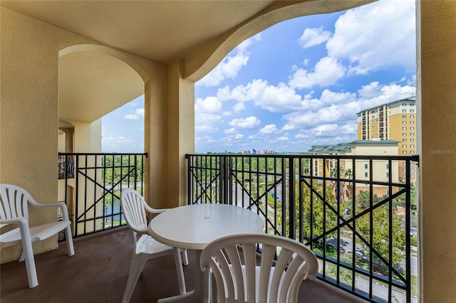 view of balcony