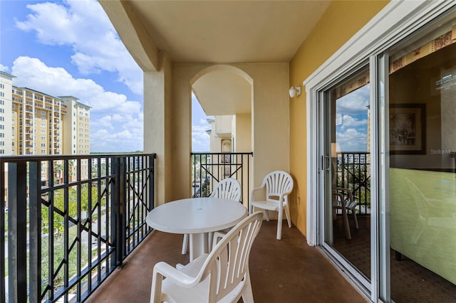 view of balcony