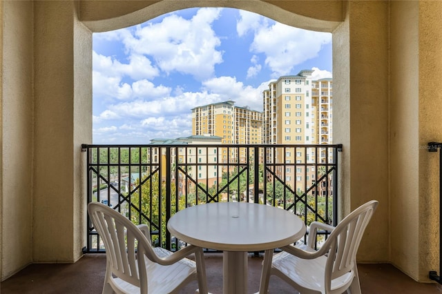 view of balcony