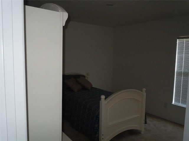 bedroom featuring carpet