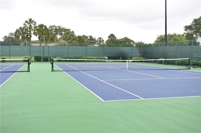 view of sport court