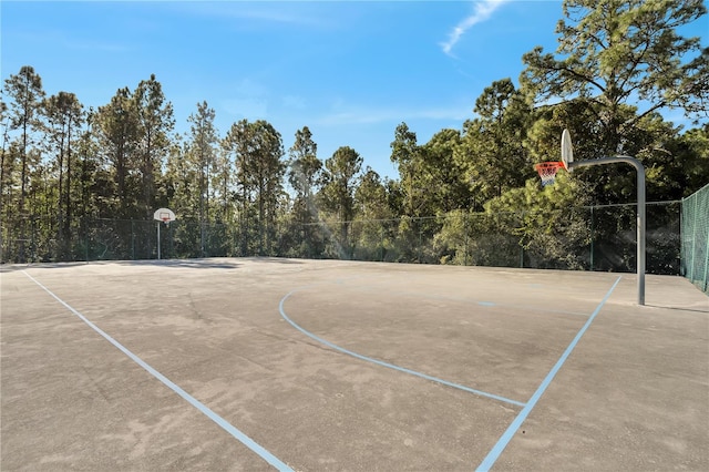 view of sport court