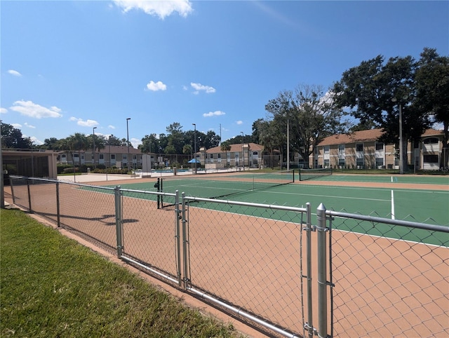 view of sport court