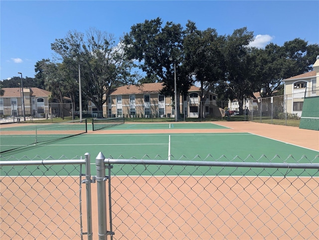 view of sport court