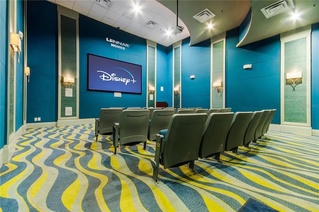 1536 Maidstone Ct, Davenport, FL 33896 - carpeted cinema featuring baseboards and visible vents