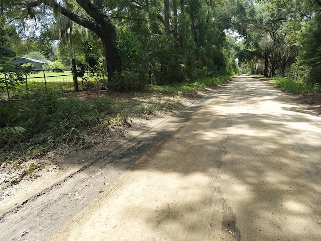 view of road