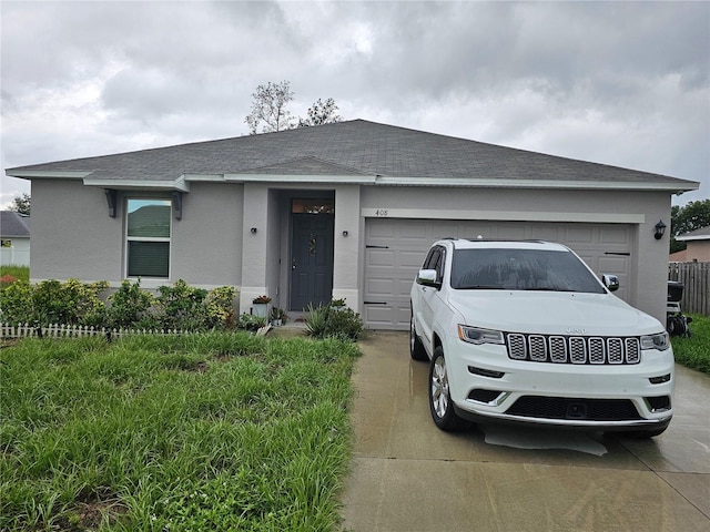 view of front of house featuring a garage