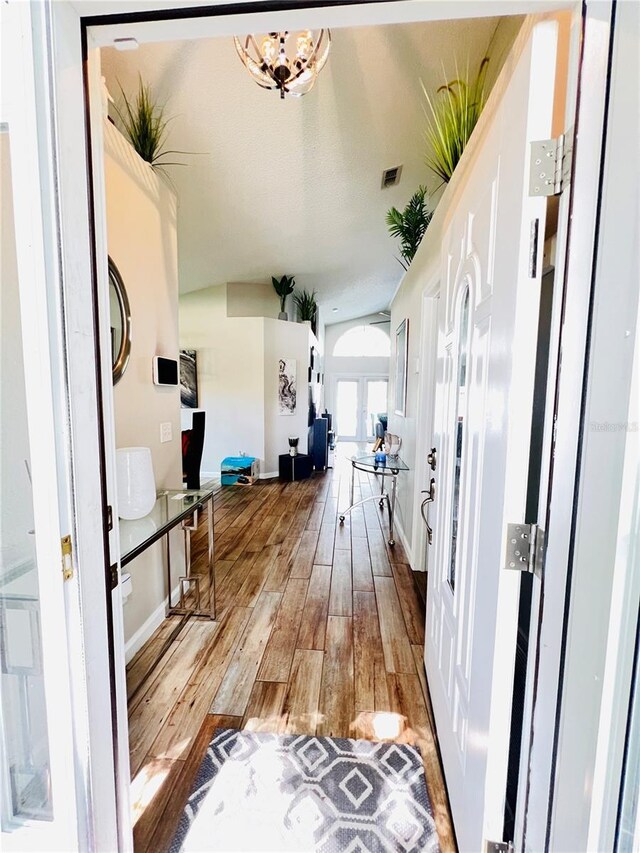 interior space featuring light wood-type flooring