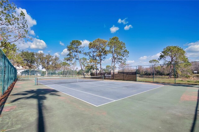 view of sport court