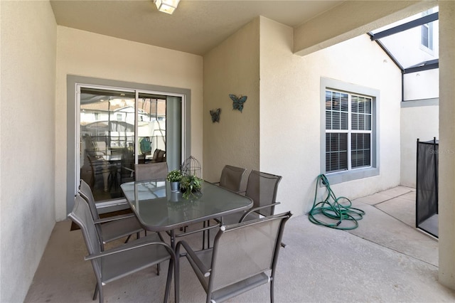 view of patio / terrace with outdoor dining space