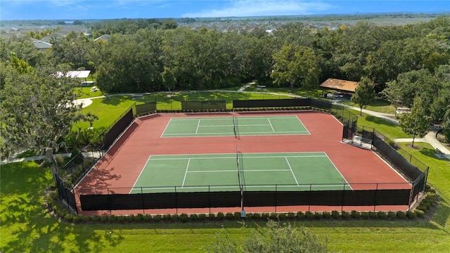 view of tennis court