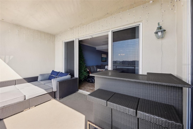 view of patio / terrace featuring an outdoor hangout area