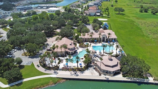 3757 Eagle Isle Cir, Kissimmee, FL 34746 - aerial view with a water view