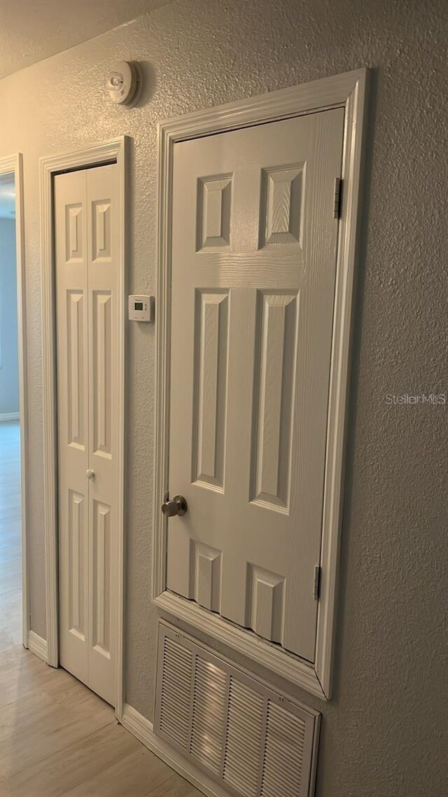 room details featuring hardwood / wood-style flooring