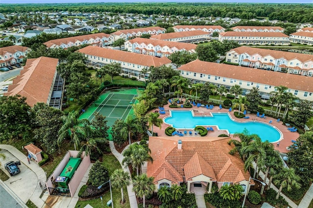 1256 S Beach Cir, Kissimmee, FL 34746 - birds eye view of property featuring a residential view