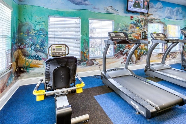 view of exercise room