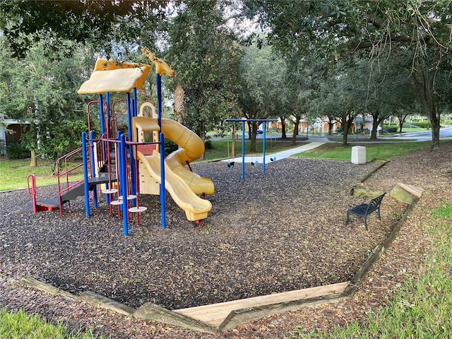 view of jungle gym