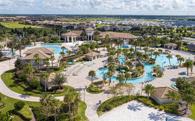 drone / aerial view featuring a residential view