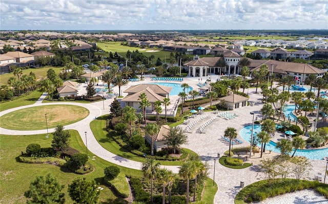 drone / aerial view featuring a residential view