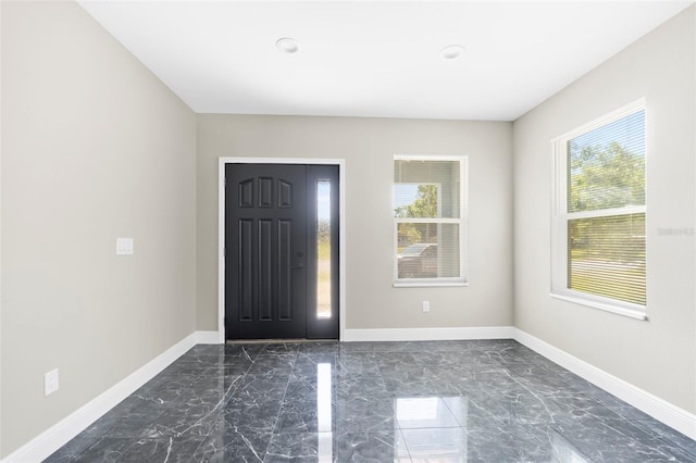 view of entrance foyer