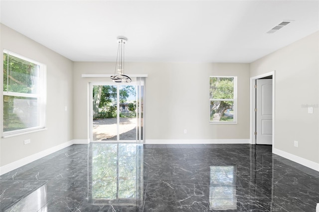 interior space featuring plenty of natural light