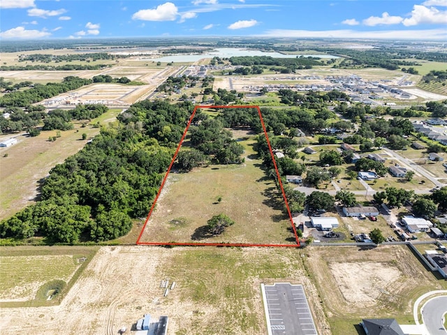 4350 E Hinson Ave, Haines City, FL 33844 - aerial view of property and surrounding area featuring property parcel outlined