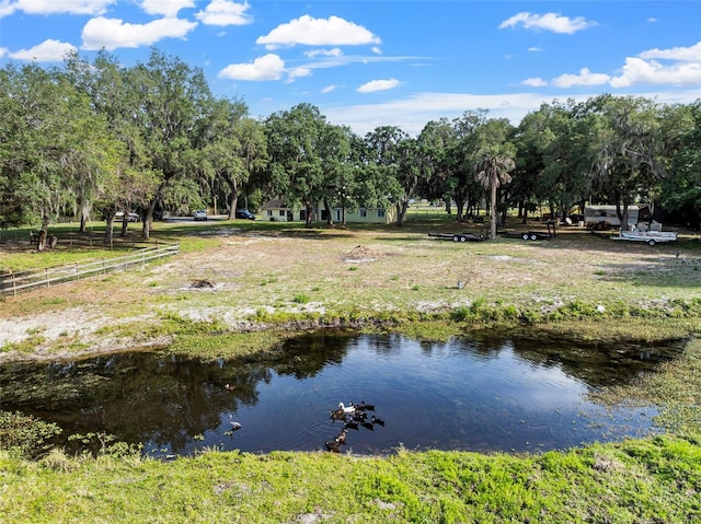 view of water feature