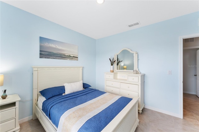 view of tiled bedroom