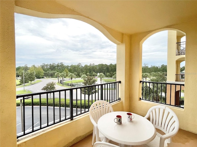 view of balcony