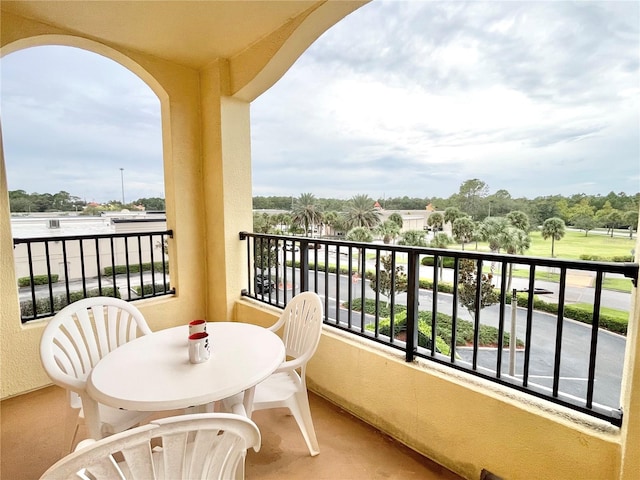 view of balcony