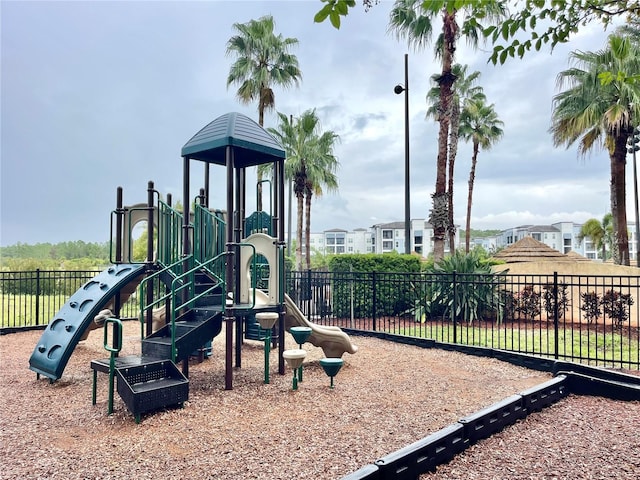 view of jungle gym