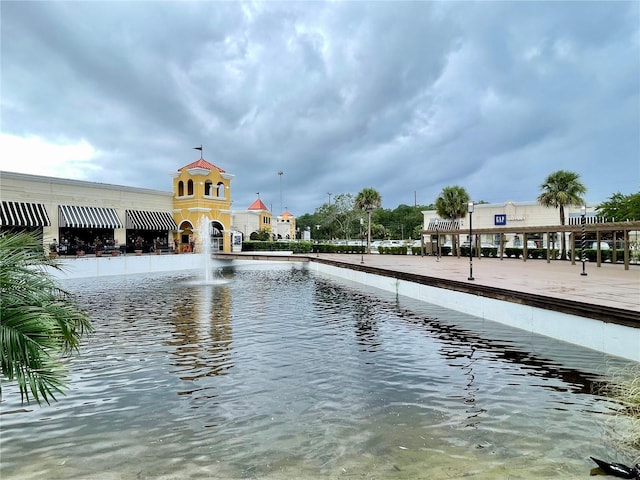 view of water feature