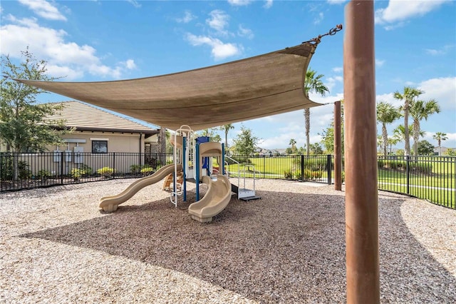 view of jungle gym