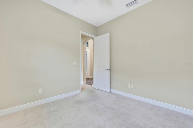 view of carpeted empty room