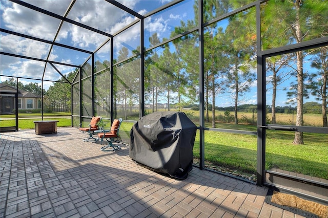 341 Navarra Ln, Davenport, FL 33837 - view of patio with grilling area and a lanai